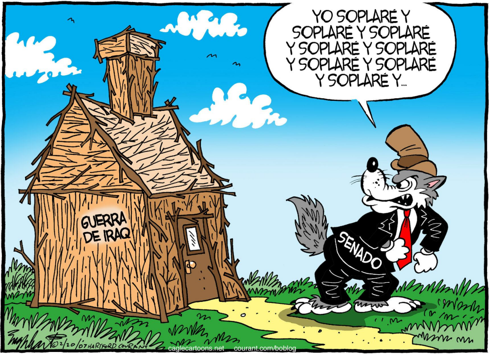  EL SENADO DE USA CONTRA LA GUERRA DE IRAQ  by Bob Englehart