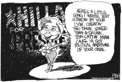 HILLARY DIPSY CHICK by Pat Bagley