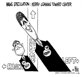 KERRY LEANING TO CENTER by Mike Lane