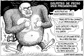 EL GOLPETEO DE PECHO DE CHENEY by Wolverton