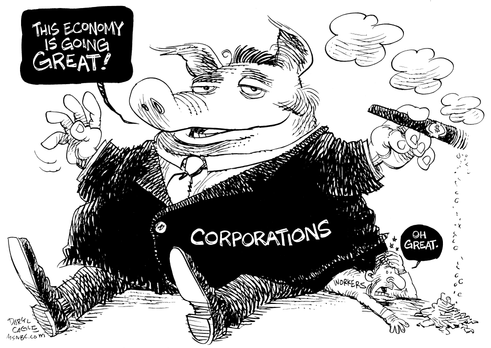  CORPORATE EARNINGS by Daryl Cagle