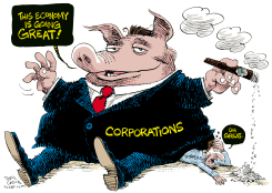 CORPORATE EARNINGS  by Daryl Cagle