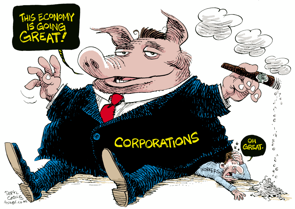  CORPORATE EARNINGS  by Daryl Cagle