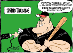 SPRING TRAINING  by Bob Englehart