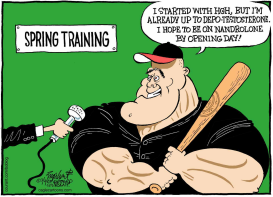 SPRING TRAINING  by Bob Englehart