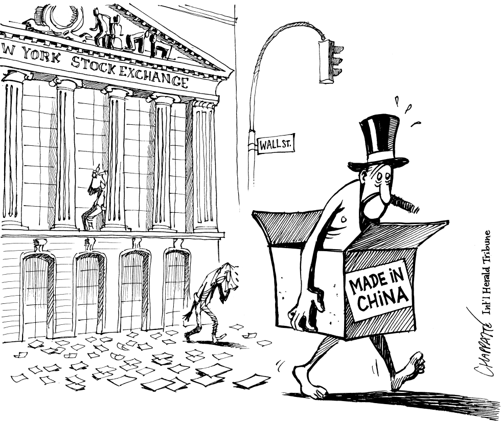  STOCK MARKET SHOCK by Patrick Chappatte