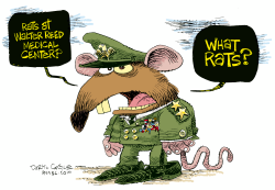 WALTER REED RAT  by Daryl Cagle