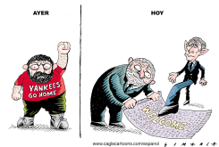 LULA DA SILVA Y BUSH  by Osmani Simanca