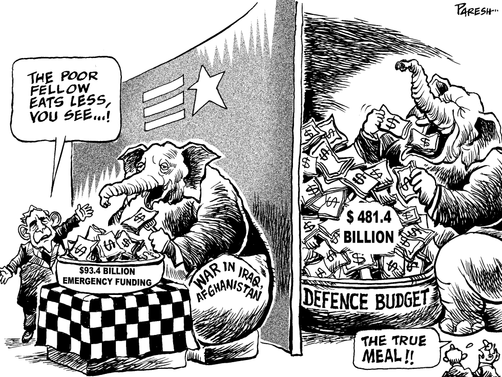  OBSCURING TRUE COST OF WAR by Paresh Nath