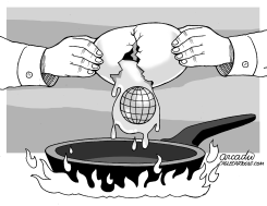 EARTH FRIED AS AN EGG by Arcadio Esquivel