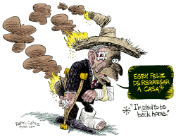 BUSH RETURNS FROM LATIN AMERICA  by Daryl Cagle