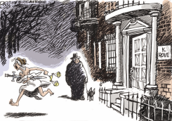 ROVE Y LA JUSTICIA  by Pat Bagley