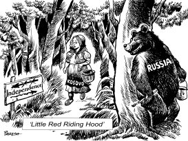 KOSOVO :  RED RIDING HOOD by Paresh Nath