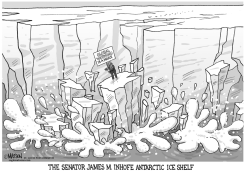 SENATOR INHOFE ICE SHELF by RJ Matson