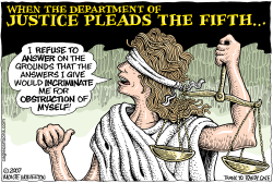 JUSTICE PLEADS THE FIFTH   by Wolverton