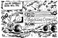 MCCAIN IN IRAQ by Mike Lane