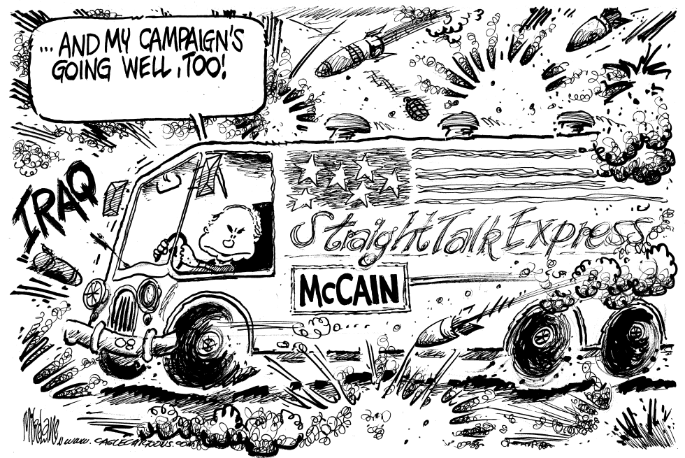  MCCAIN IN IRAQ by Mike Lane