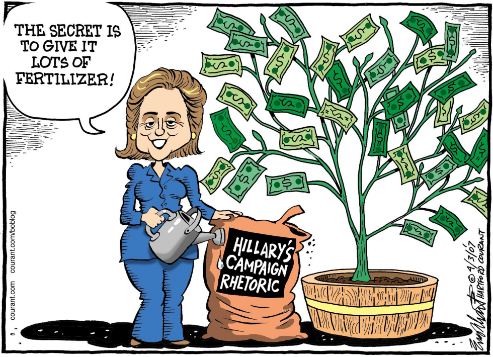   HILLARY CLINTON by Bob Englehart