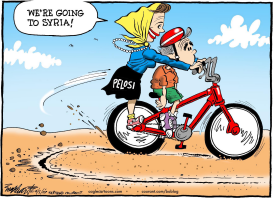 NANCY PELOSI GOES TO SYRIA by Bob Englehart