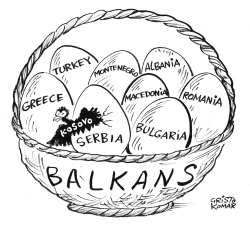 BALKANS EASTER EGGS - B&W by Christo Komarnitski