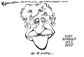 VONNEGUT OBIT by Milt Priggee