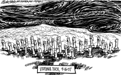 VIRGINIA TECH MASSACRE by Mike Keefe