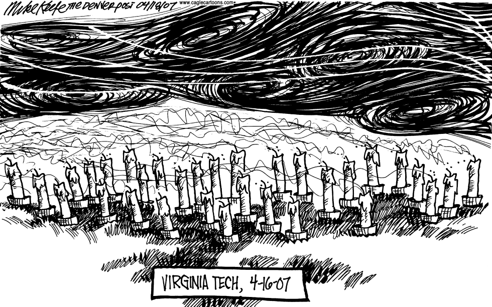  VIRGINIA TECH MASSACRE by Mike Keefe