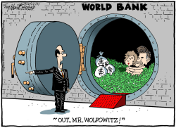 PAUL WOLFOWITZ  by Bob Englehart