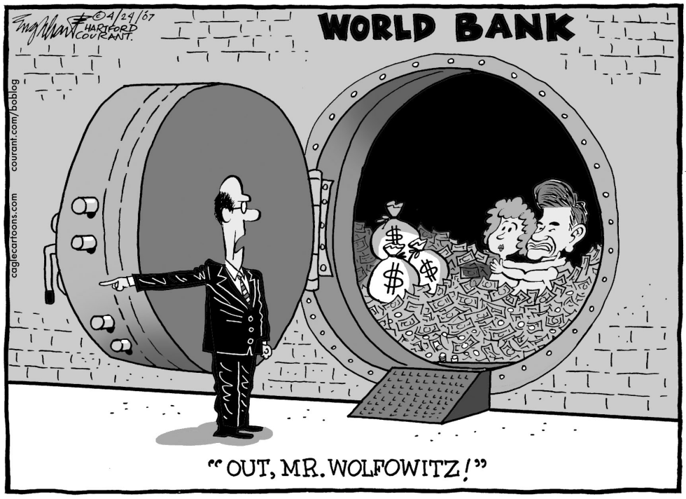  PAUL WOLFOWITZ by Bob Englehart