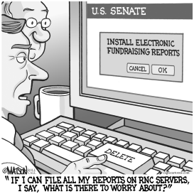 PUTTING SENATE FUNDRAISING REPORTS ONLINE by RJ Matson