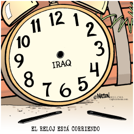 EL RELOJ DE IRAQ ESTA CORRIENDO  by RJ Matson