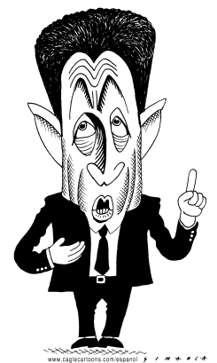 NICOLAS SARKOZY / CARICATURA by Osmani Simanca