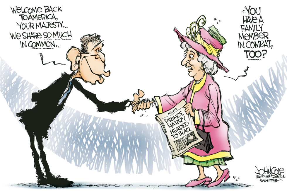  BUSH AND THE QUEEN   by John Cole