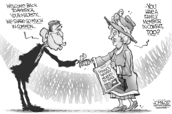 BUSH AND THE QUEEN by John Cole