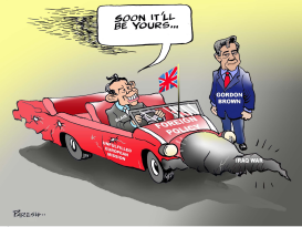 BLAIR TO STEP DOWN by Paresh Nath