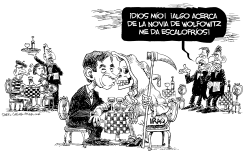 LA NOVIA DE WOLFOWITZ Y EL MUNDO by Daryl Cagle