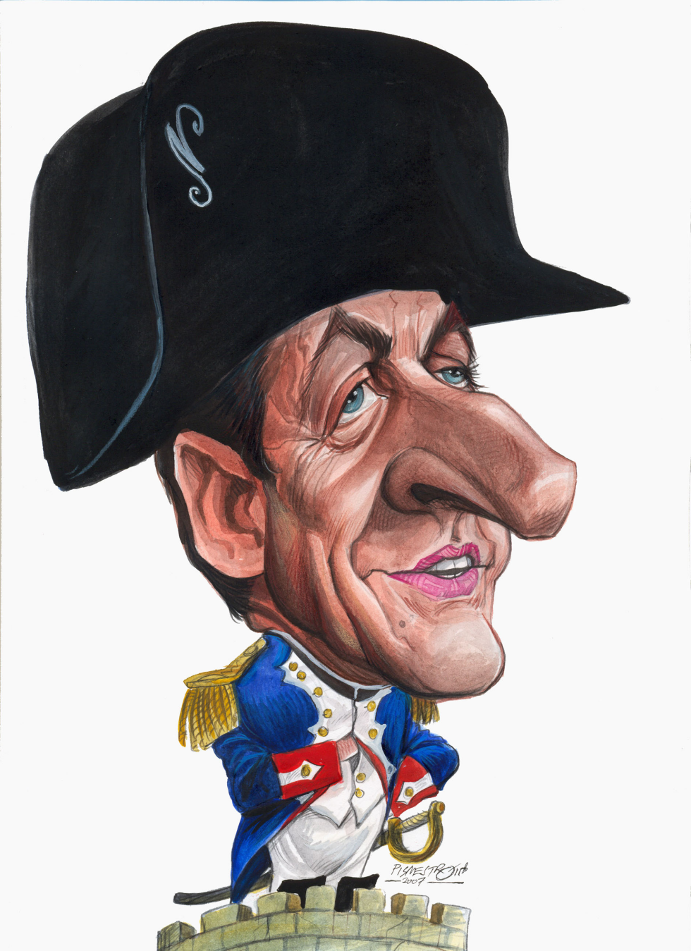  SARKOZY AS NAPOLEON by Petar Pismestrovic