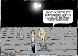 SMOKING IN MOVIES by Bob Englehart