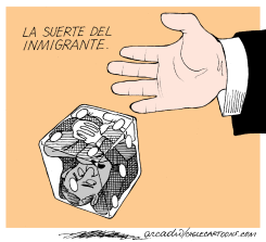 LA SUERTE DEL INMIGRANTECOL by Arcadio Esquivel