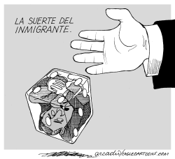 LA SUERTE DEL INMIGRANTE by Arcadio Esquivel