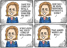 HILLARY CLINTON by Bob Englehart