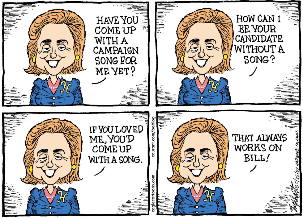  HILLARY CLINTON by Bob Englehart