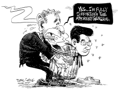 BUSH SUPPORTS GONZALES by Daryl Cagle