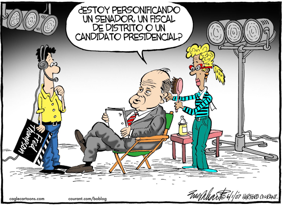  FRED THOMPSON  by Bob Englehart