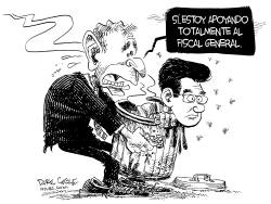 BUSH APOYA A GONZALES by Daryl Cagle