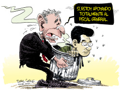 BUSH APOYA A GONZALES  by Daryl Cagle