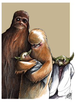 STAR WARS FAMILY by Angel Boligan