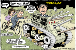 STOPPING THE BUSH WAR MACHINE  by Wolverton