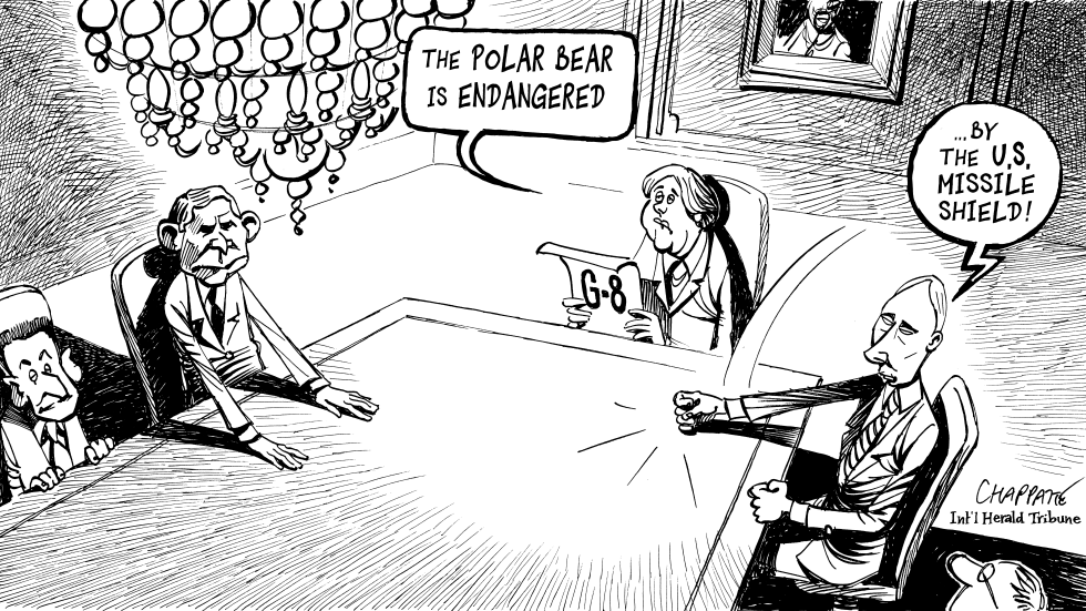  GLOBAL WARMING AT THE G-8 by Patrick Chappatte