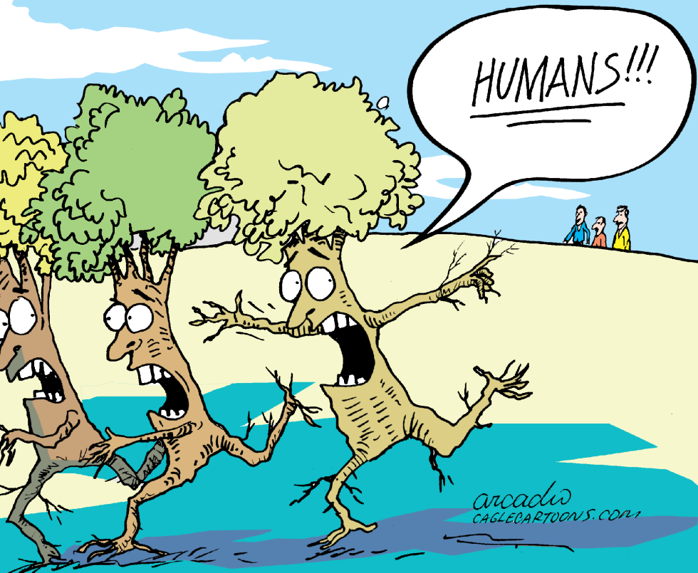  NATURE ESCAPES FROM MANKIND  by Arcadio Esquivel